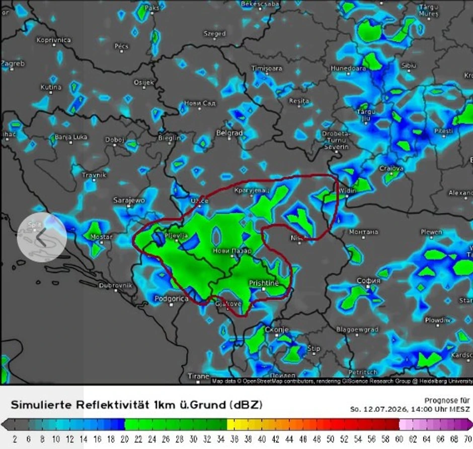 Mapa nestabilnosti u nedelju