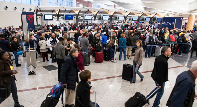 The Atlanta airport sees more than 107 million passengers a year — or nearly 300,000 every day