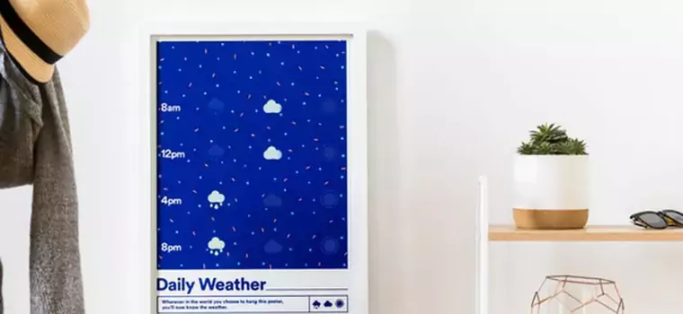 Weather Poster – cyfrowy plakat, który sprawdzi nam pogodę