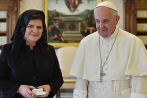 Beata Szydło, papież Franciszek