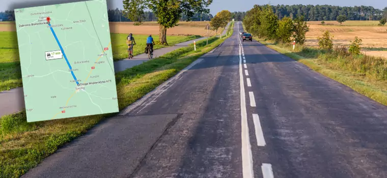 Najdłuższy prosty odcinek drogi w Polsce. To 26 km "stołu"