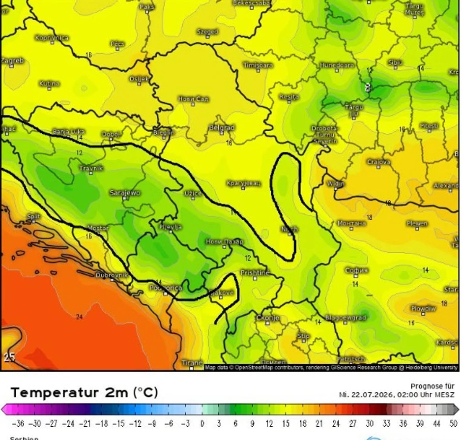 Od nedelje znatno hladnije noći