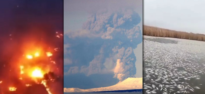 Tajemniczy pomór ryb, pożary, powodzie, wybuchy wulkanów. Kataklizmy uderzają w Rosję