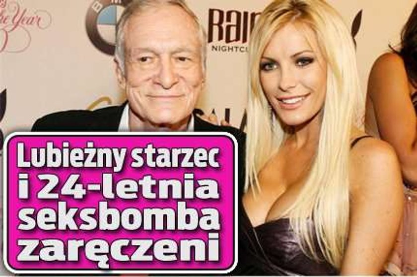 Lubieżny starzec i 24-letnia seksbomba zaręczeni!