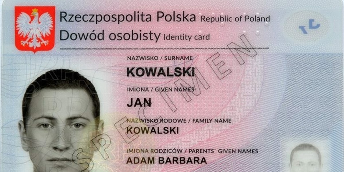 WARSZAWA NOWY DOWD OSOBISTY WZR