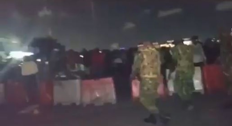 Nigerian soldiers shoting at peaceful protesters at the Lekki toll gate