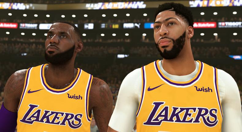 NBA2K20 LeBron James Anthony Davis