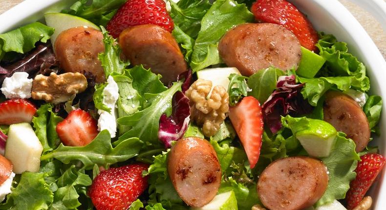 Sausage salad