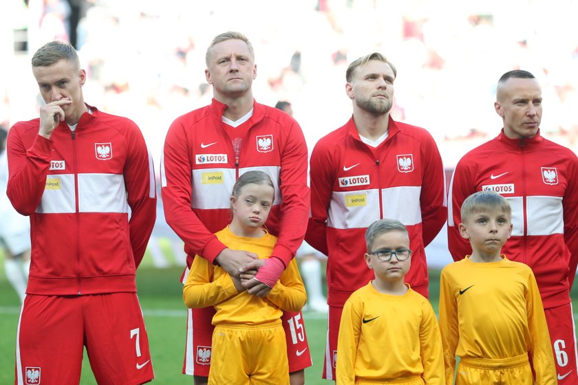 Kamil Glik z Natalią przed meczem z Walią