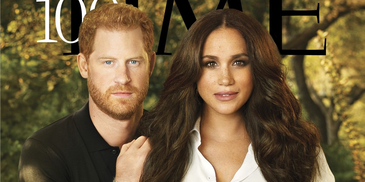 Meghan Markle i książę Harry na okładce "Time". Ile warta jest jej biżuteria?