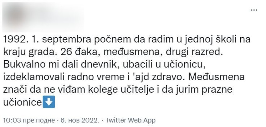 Učiteljica, drugarstvo