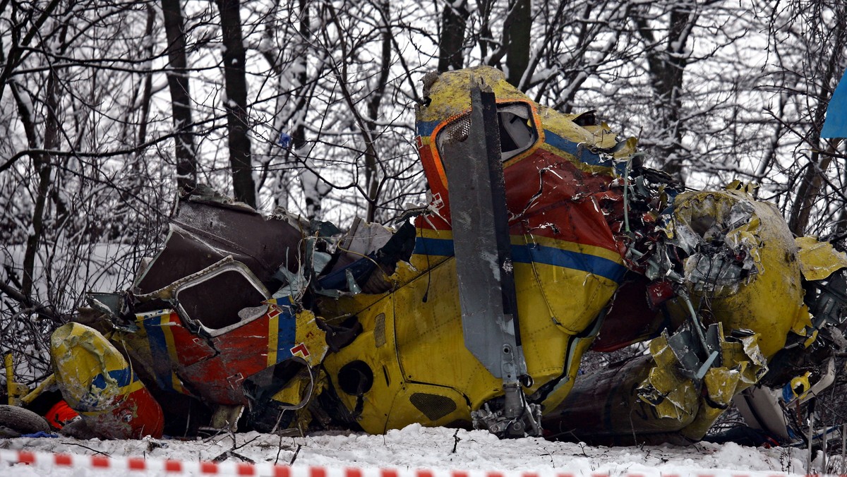 JAROSTÓW WYPADEK ŚMIGŁOWCA RATUNKOWEGO