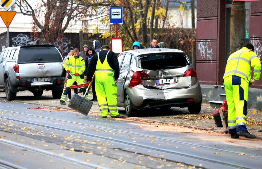 Wypadek na Przybyszewskiego w łodzi