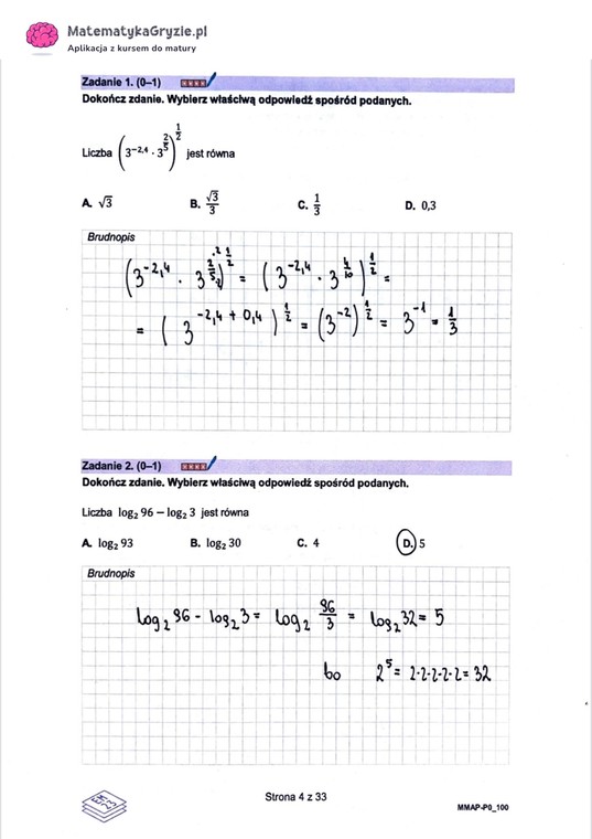 Matura próbna z matematyki