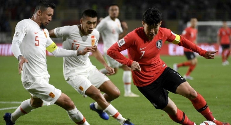 Son Heung-min played a part in both goals as South Korea beat China