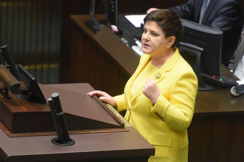 Premier Beata Szydło w Sejmie