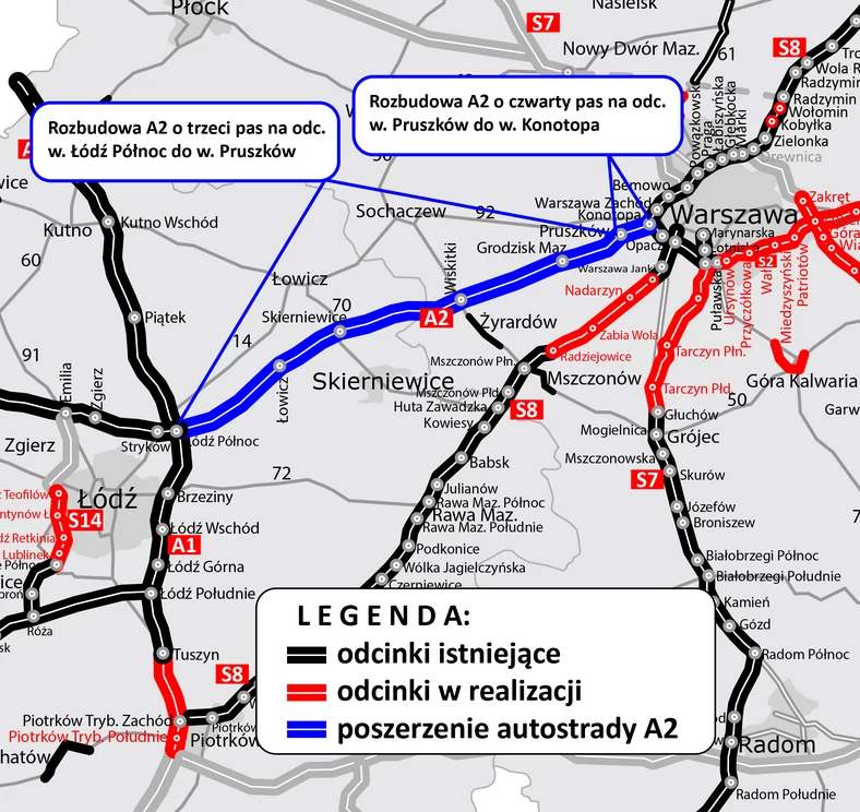 Poszerzenie autostrady A2