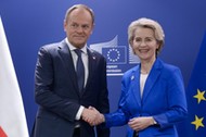 Donald Tusk i Ursula von der Leyen