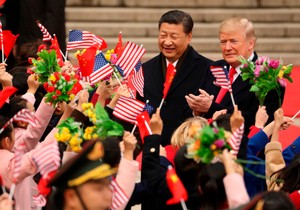 Donald Tramp i Si Đinping u Pekingu 9. novembra 2017.
