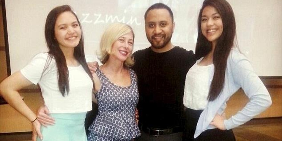 Mary Kay Letourneau i Vili Fualaau z córkami 