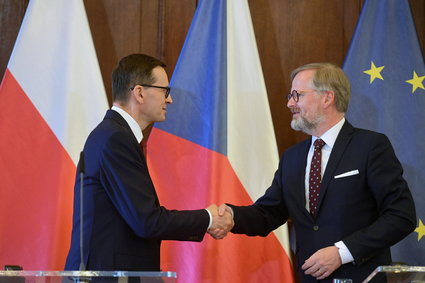 Morawiecki obiecuje Czechom "dostęp do morza". Mówił też o "ruskich szantażystach"