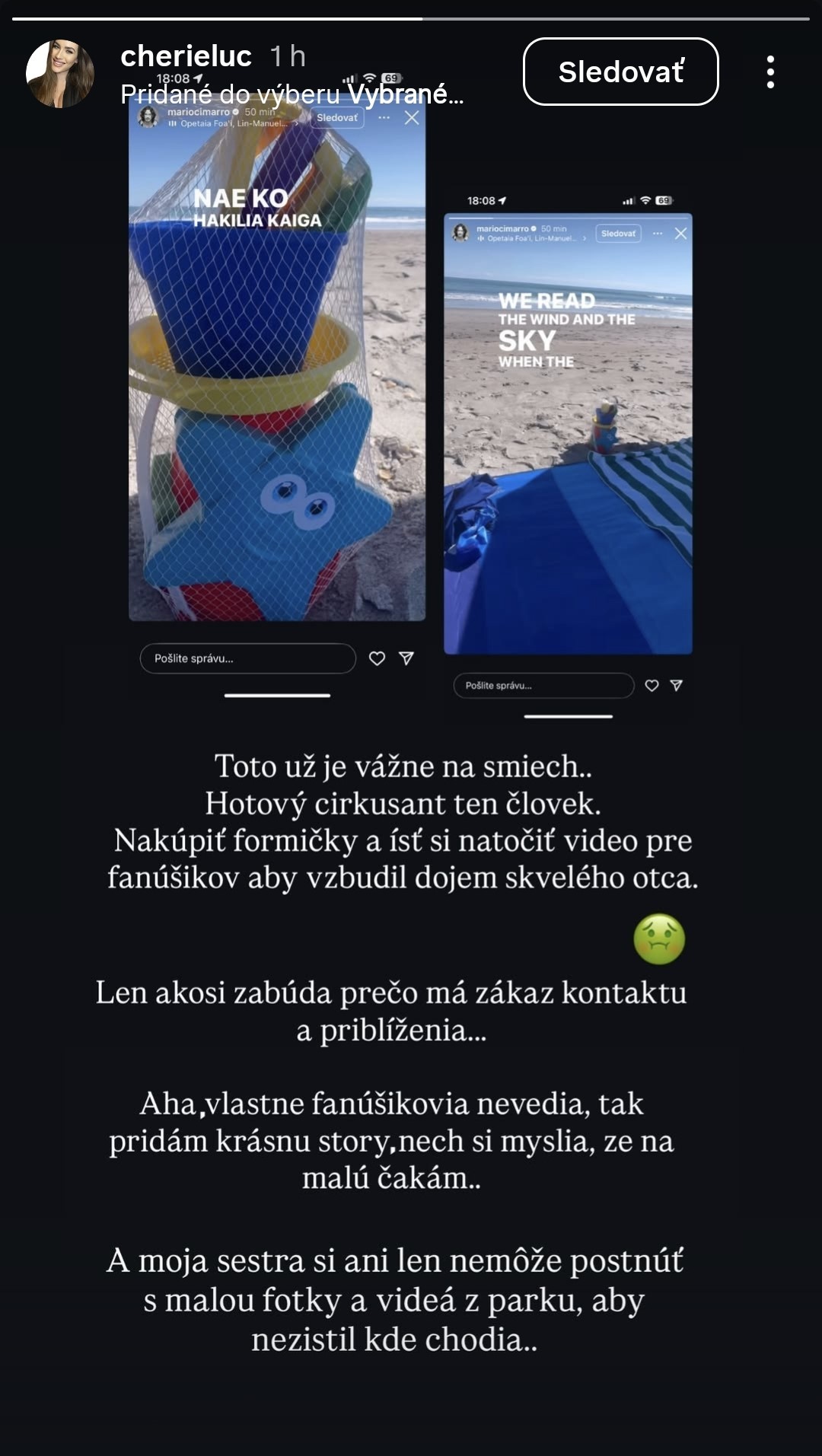 Sestra Broni Gregušovej Lucia napísala ostré slová na adresu Maria Cimarra. 