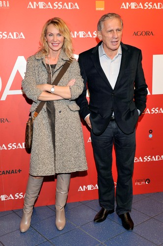 Beata Ścibakówna i Jan Englert na premierze filmu 'AmbaSSada'
