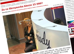 Skrzynecka chałturzy za 15 tysięcy