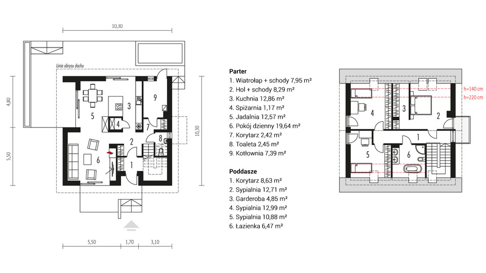 Mini 5 - plan pomieszczeń