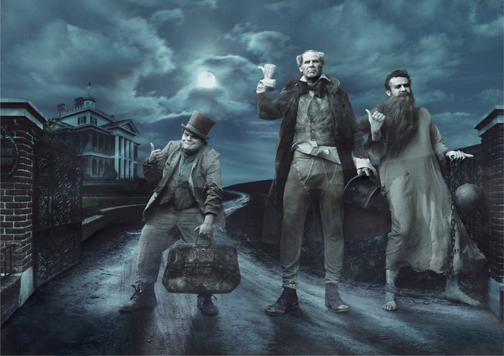 Jack Black, Will Ferrell i Jason Segel jako duchy z 'The Haunted Mansion' (2012)