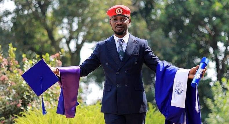 Bobi Wine graduates with law degree from Cavendish Univeristy