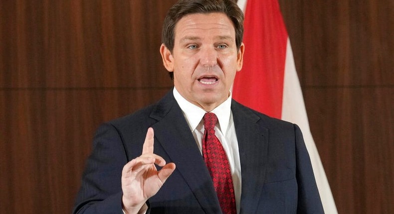 Gov. Ron DeSantis of Florida at a news conference in Miami, Fla., on January 26, 2023.AP Photo/Marta Lavandier