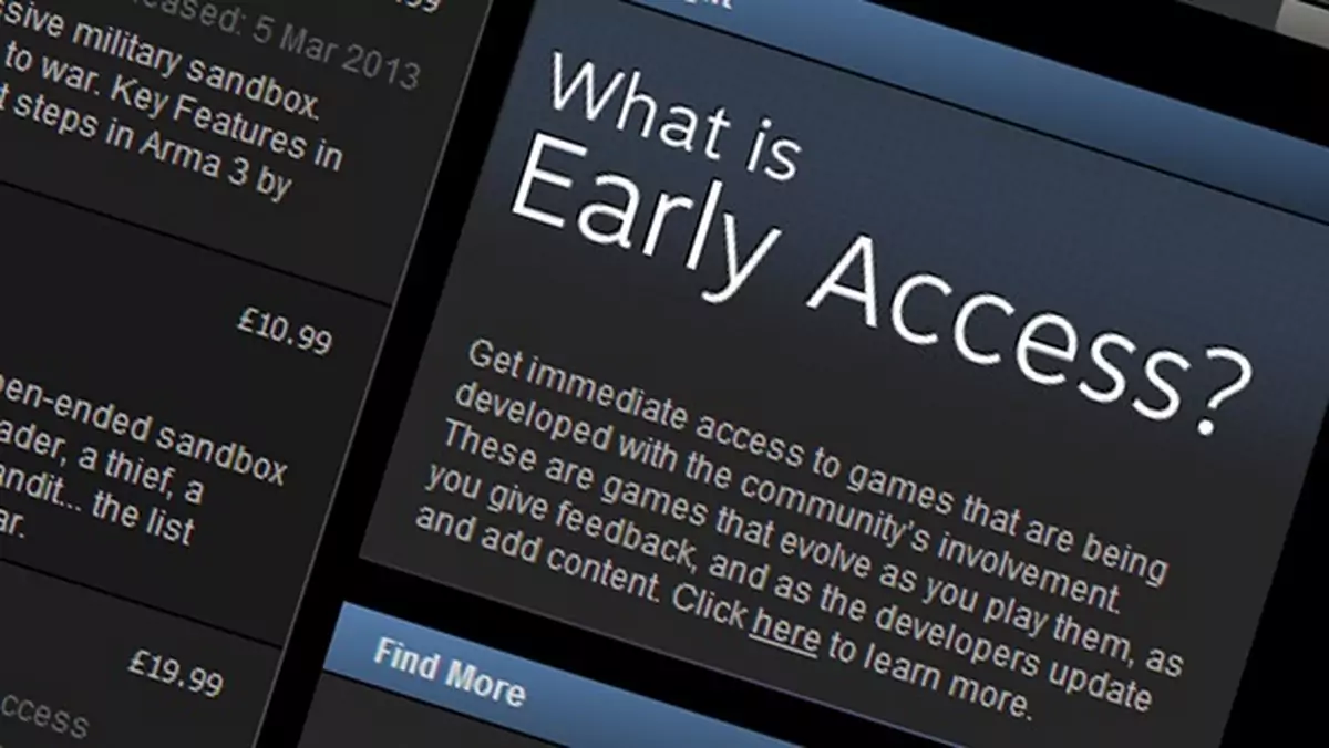 Valve zaostrza regulamin Steam Early Access