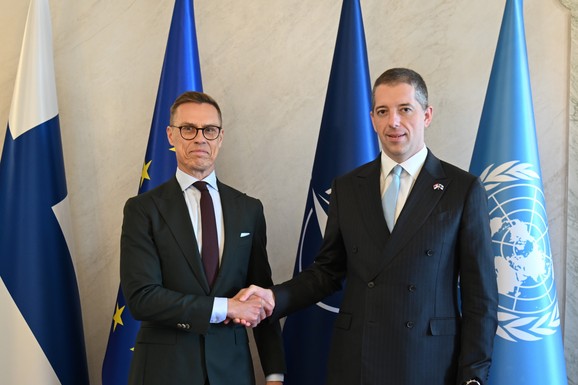 Ministar Đurić u Helsinkiju sa predsednikom Finske: "Zahvalni smo za podršku viziji EU koja obuhvata i Srbiju"