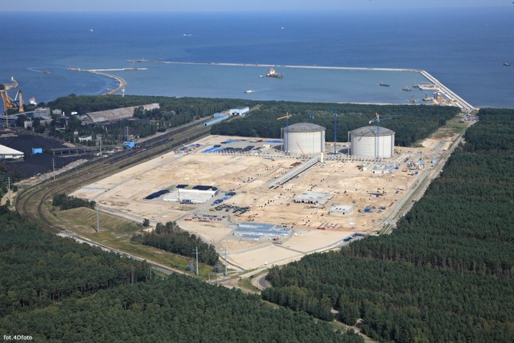 Widok placu budowy. <br><br>fot. materiał prasowy Polskie LNG SA