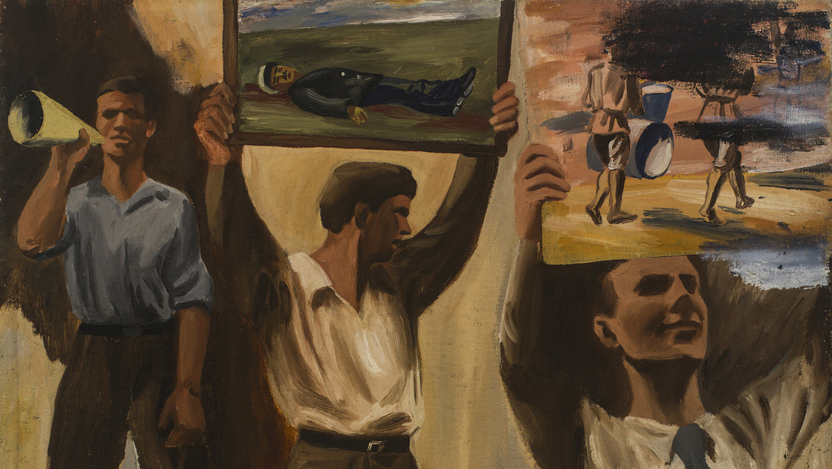 Wystawa "I ogień, i popiół. Nikita Kadan". Marek Włodarski - "Demonstracja obrazów" (1933 r.)