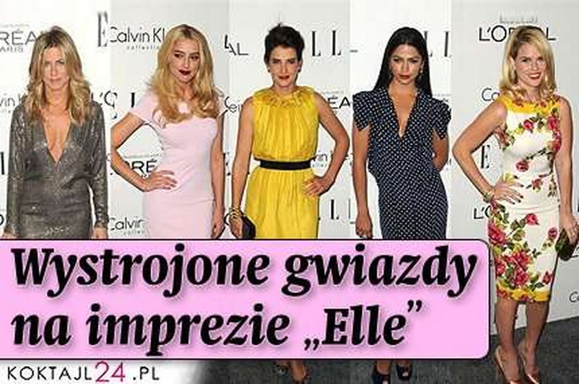 Wystrojone gwiazdy na imprezie "Elle"