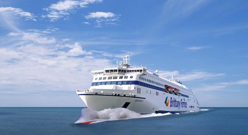 An artist's impression of the Saint-Malo, a hybrid ferry due to sail in 2024.