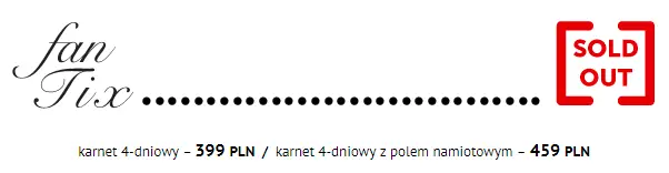 Informacja o biletach &quot;fan tix&quot;