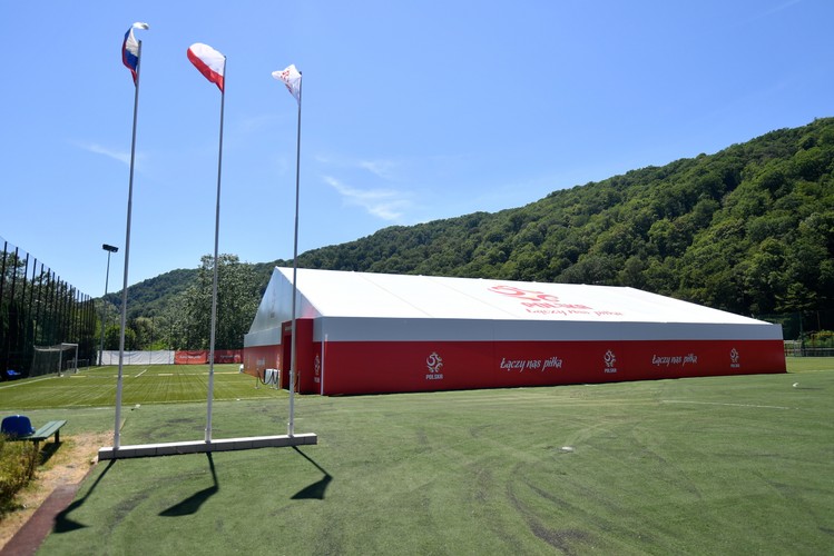 Centrum konferencyjne w kompleksie Sputnik-Sport, z którego korzystać będzie piłkarska reprezentacja Polski