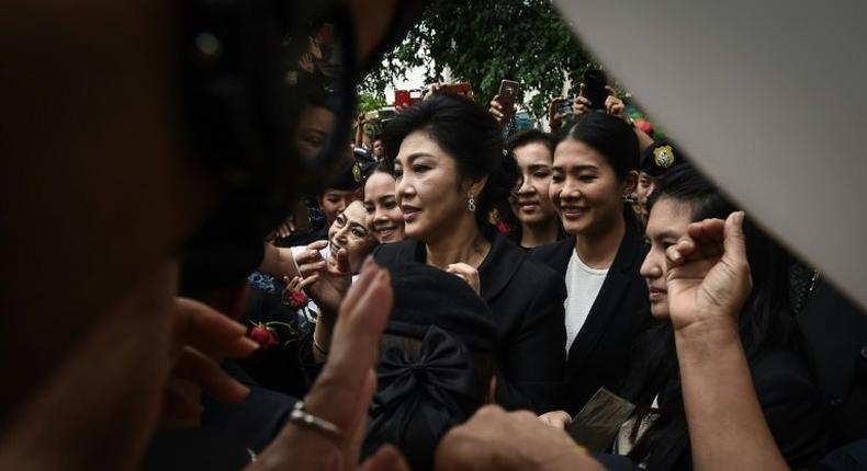 Yingluck's supporters have accused the junta of launching a political witch-hunt against her since seizing power in a 2014 coup