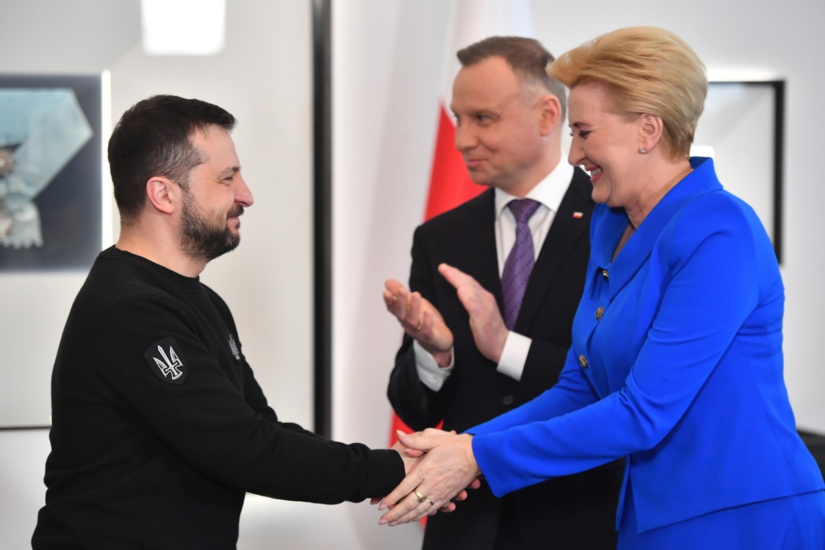 Wołodymyr Zełenski, Andrzej Duda, Agata Kornhauser-Duda