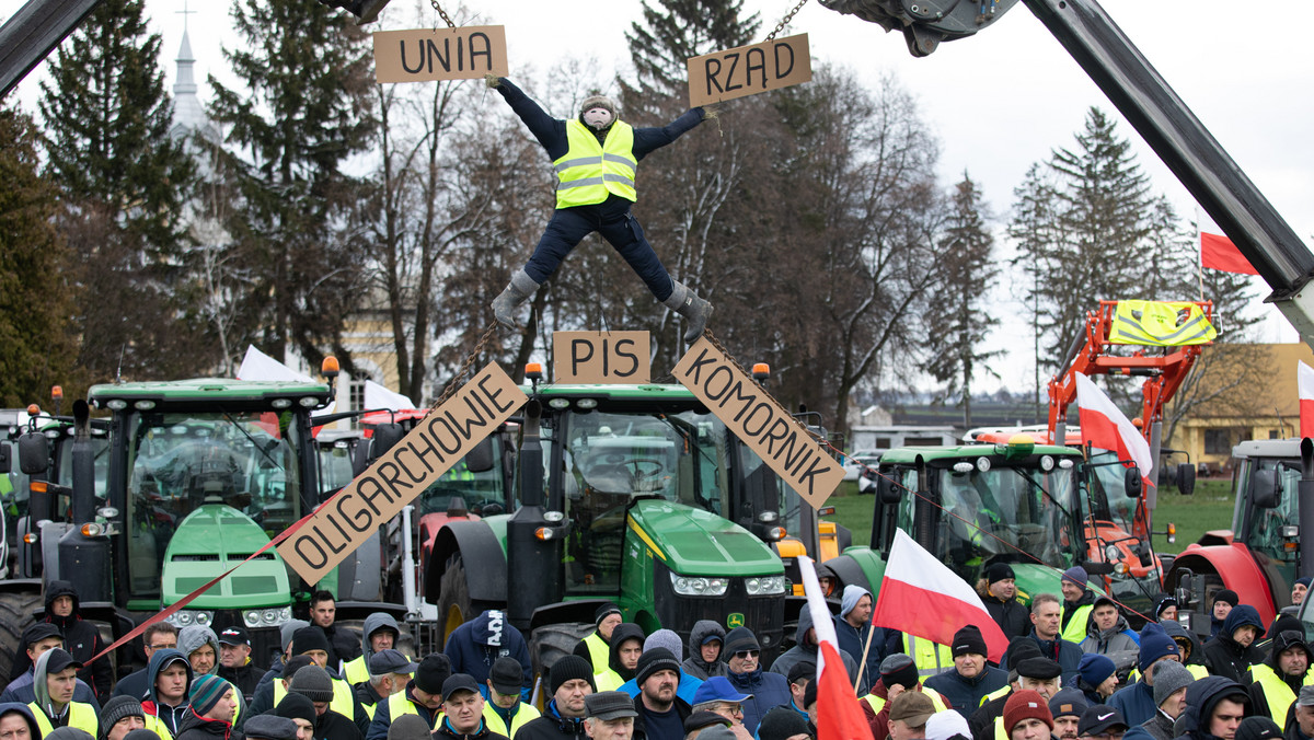 Protest rolników w bastionie PiS. "Zboże z Ukrainy nie przestało napływać"
