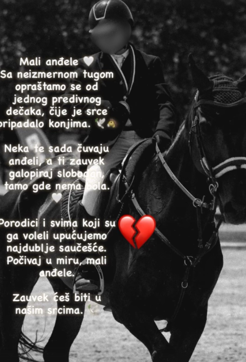 OProštaj od nastardalog dečaka u Kovilovu
