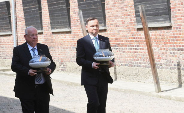 Prezydent Andrzej Duda i prezydent Izraela Reuven Riwlin