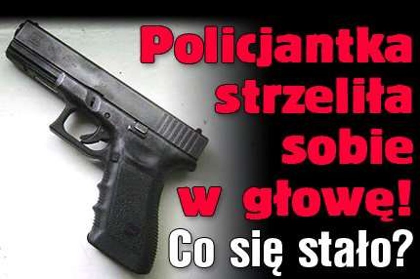 Policjantka strzeliła sobie w głowę! Co się stało?