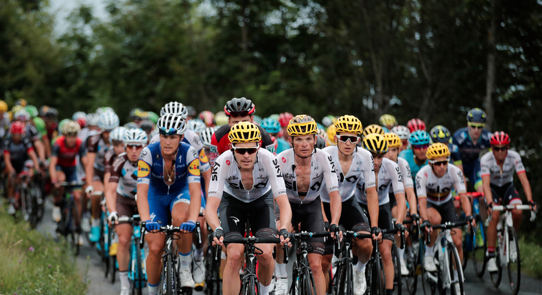 The 181.5-kilometer Stage 9, from Nantua to Chambery, France, for the 104th Tour de France cycling race.