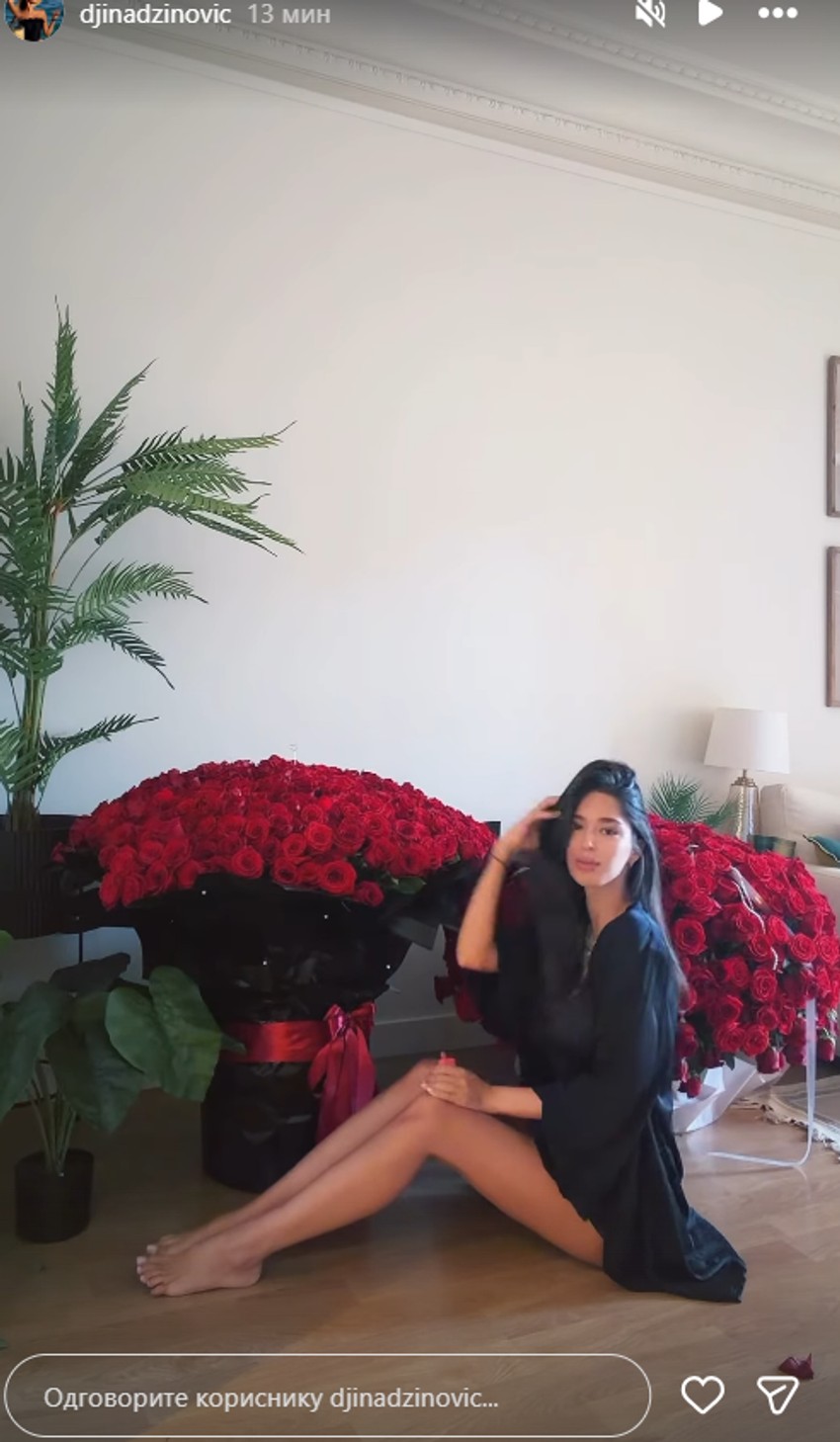 Đina Džinović dobila 1.000 ruža