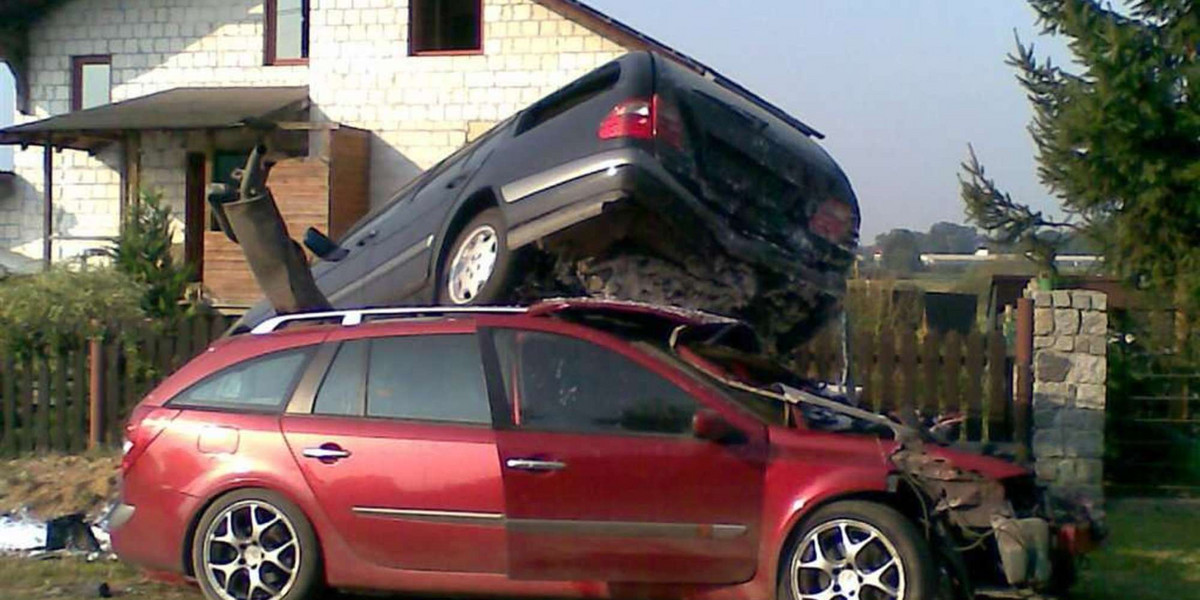 Latające auto pod Iławą