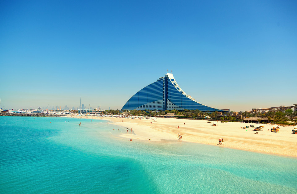 Plaża Jumeirah w Dubaju (Zjednoczone Emiraty Arabskie)